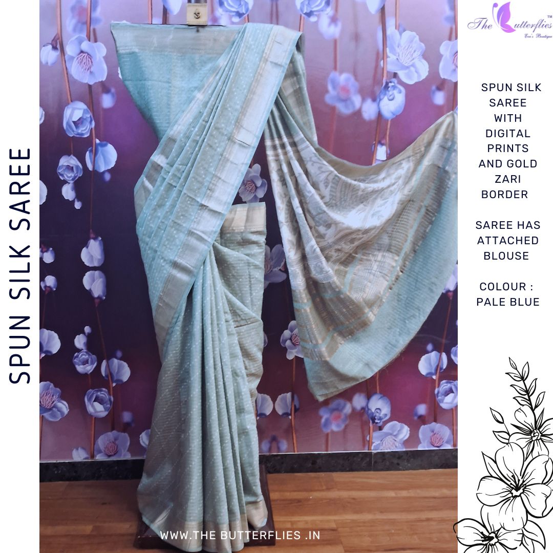 BEAUTIFUL SPUN SILK SAREE  SRCSFSC24526