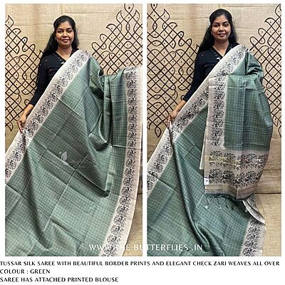 TUSSER SILK SAREE SFHSTSK24626