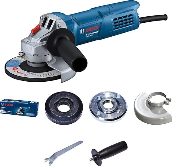 BOSCH Professional GWS 800 Corded Electric Angle Grinder, M10, 800W, 100 mm Disc Dia, with Auxiliary Handle, 1 Year Warranty BOSCH Professional GWS 800 Corded Electric Angle Grinder, M10, 800W, 100 mm Disc Dia, with Auxiliary Handle, 1 Year Warranty