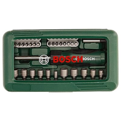 Bosch 46-Piece Screwdriver Bit set, with Screwdriver Bits and 12 Nutsetters