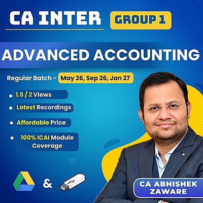 CA Inter Advanced Accounting (Group 1) By CA Abhishek Zaware CA Inter Advanced Accounting (Group 1) By CA Abhishek Zaware