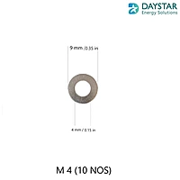 M4 - SS Flat Washer (10 Nos)