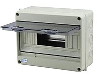 Weatherproof 12-Way MCB Box with Clear Cover (12-Pole)