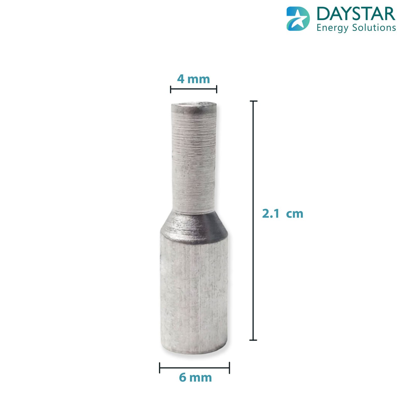 6sq.mm Aluminium crimping pin type lugs - 1 Nos