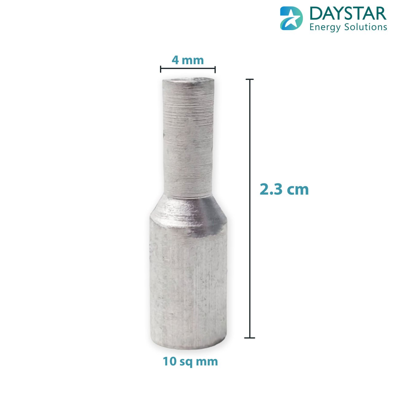 10sq.mm Aluminium Crimping Pin type (Bottle) Lugs - 1 Nos