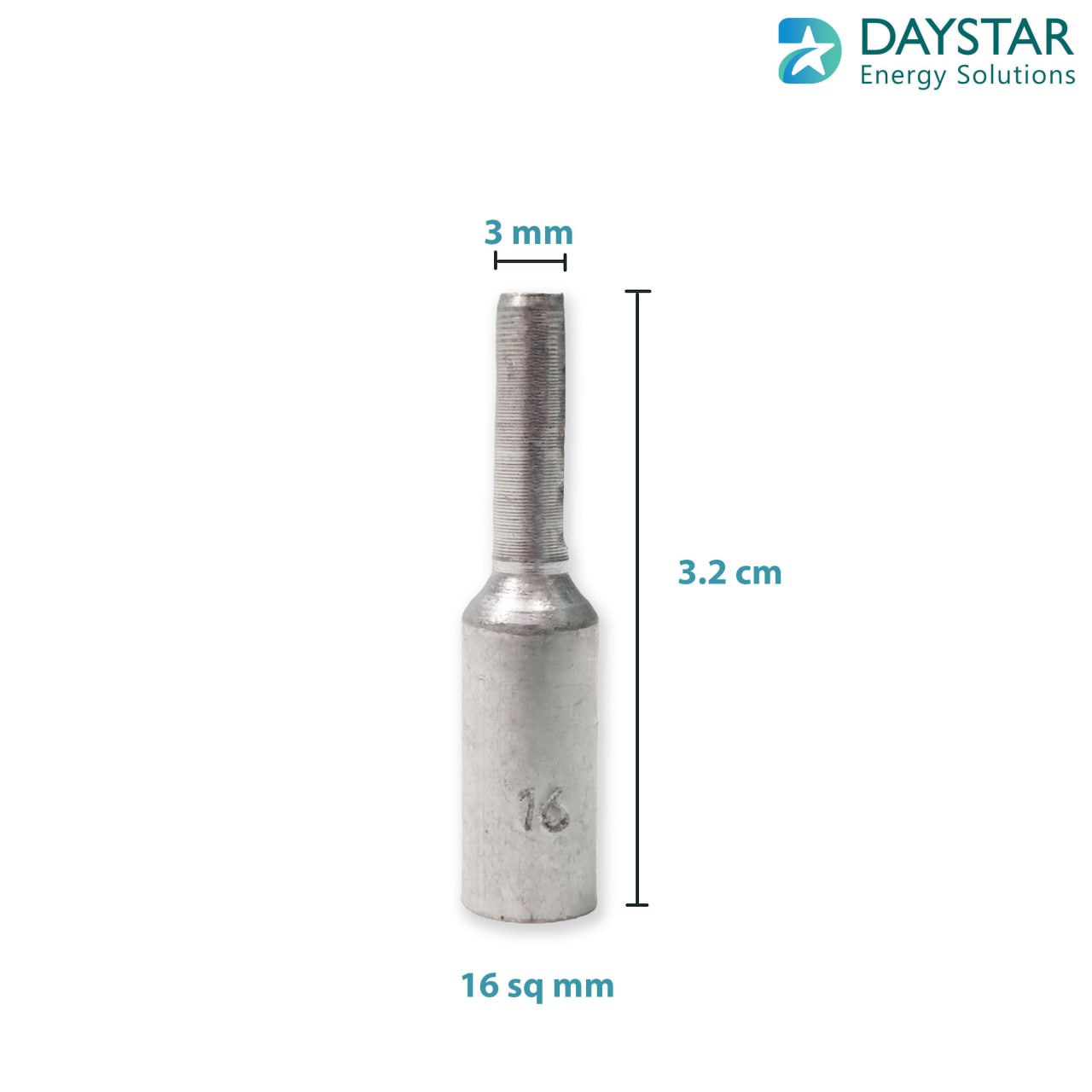 16sq.mm Aluminium crimping pin type (Bottle) Lugs - 1 Nos