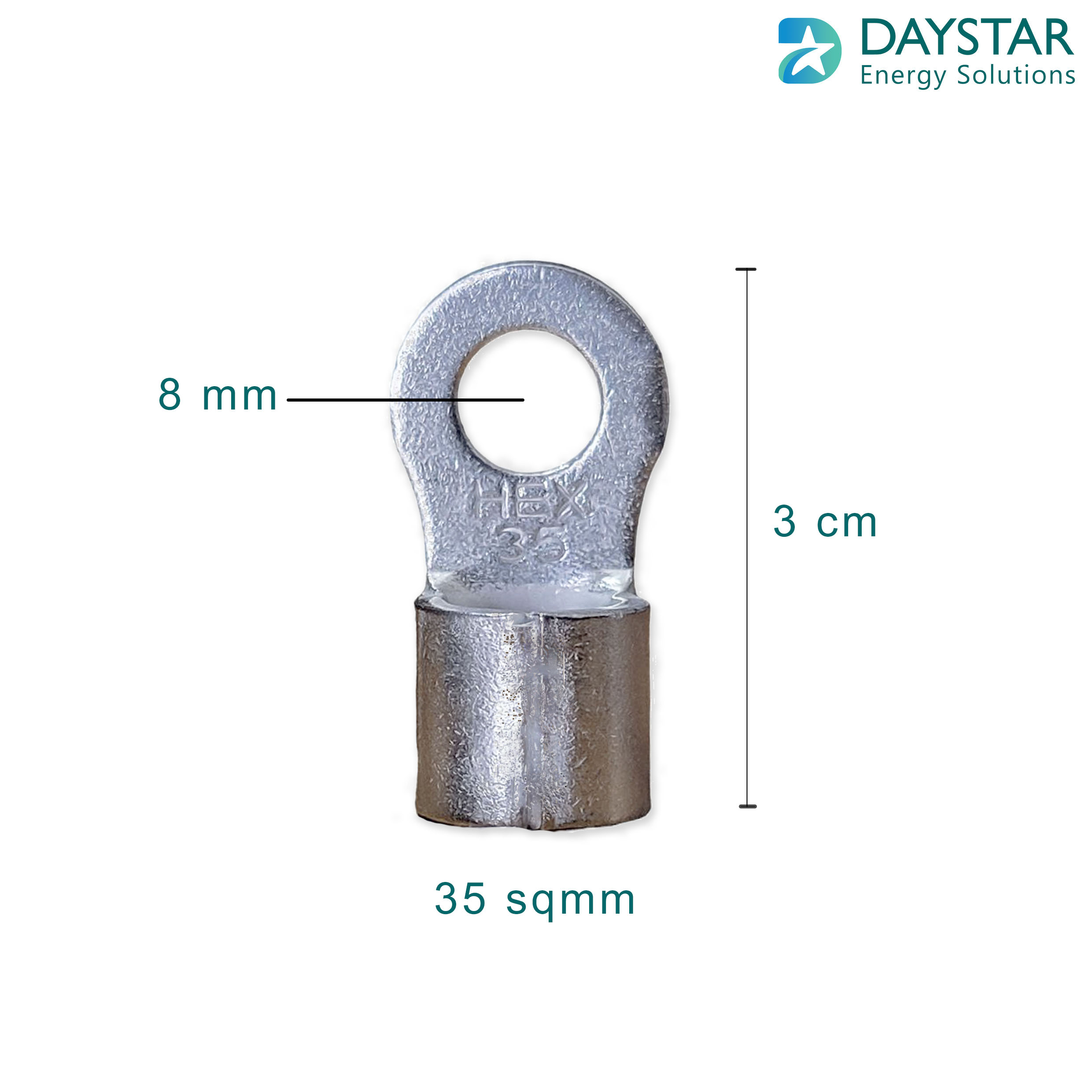 35 sq.mm Ring Type Copper Cable Lugs - 1 Nos