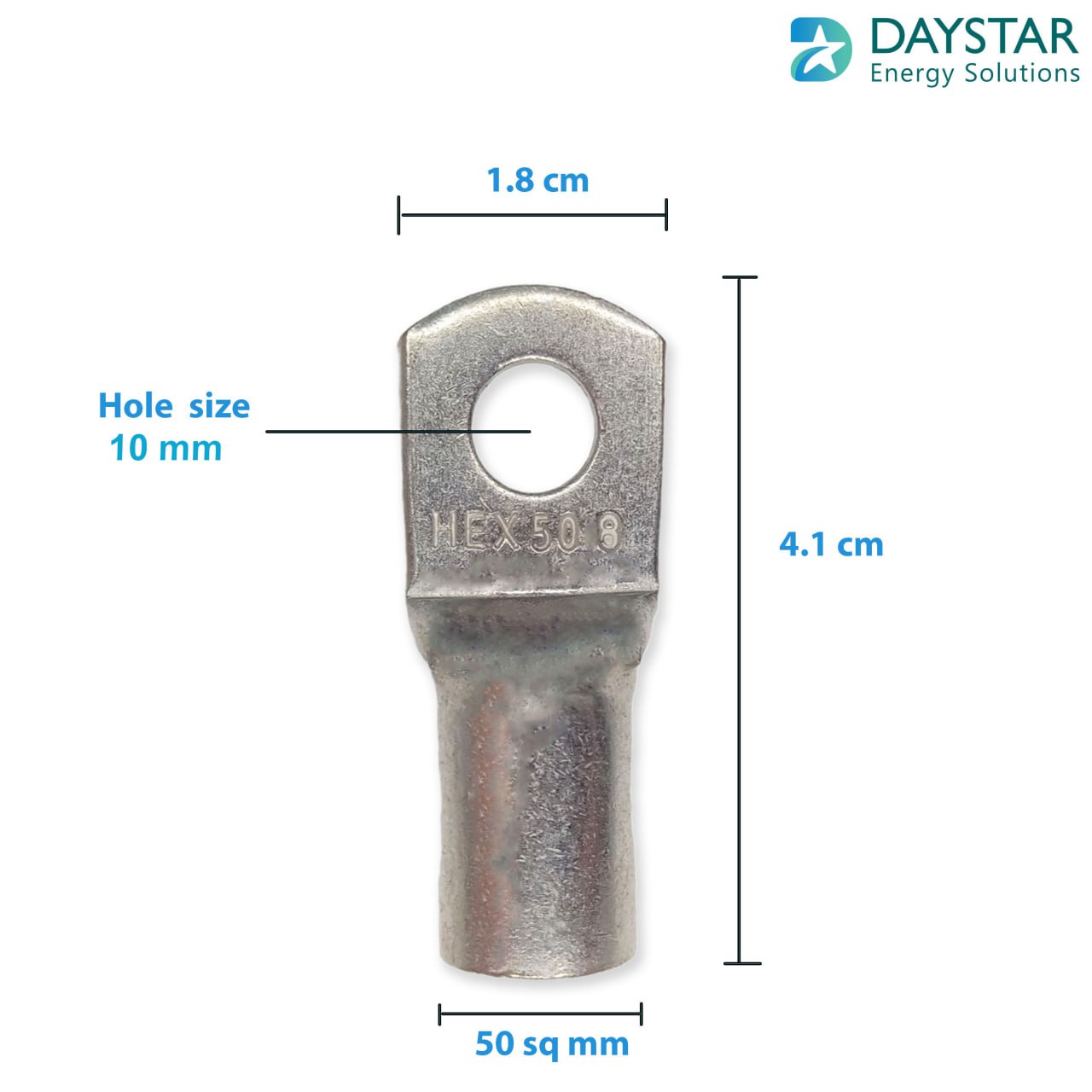 50 sq.mm Copper Cable Lugs - 1 Nos