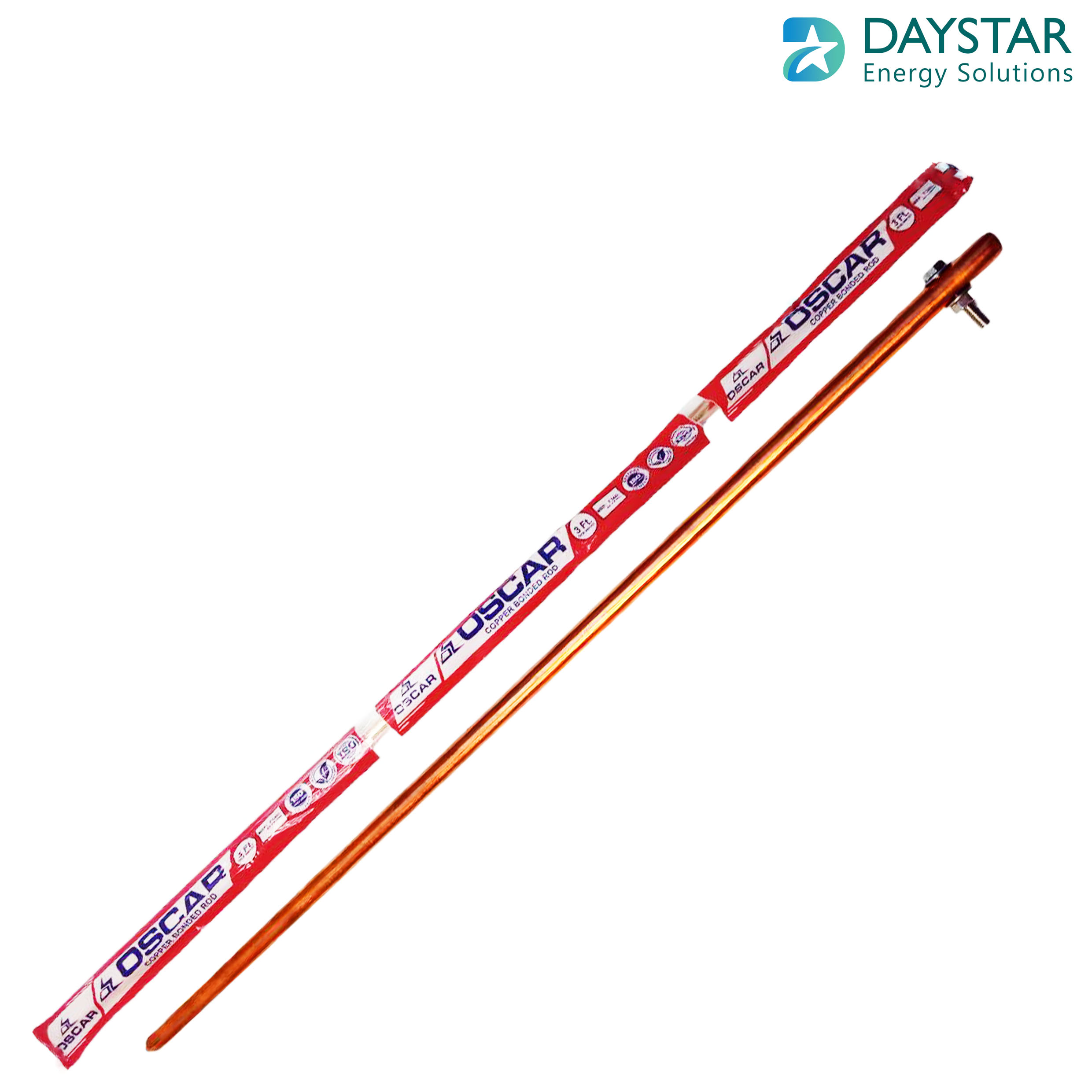 5 Feet - Copper Bonded Earth Rod 14mm - 100 Microns (14mm & 100 Microns)