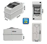 2-Way MCB Box (UV Pro) Weatherproof DB Box Suitable for Outdoor use (IP65)