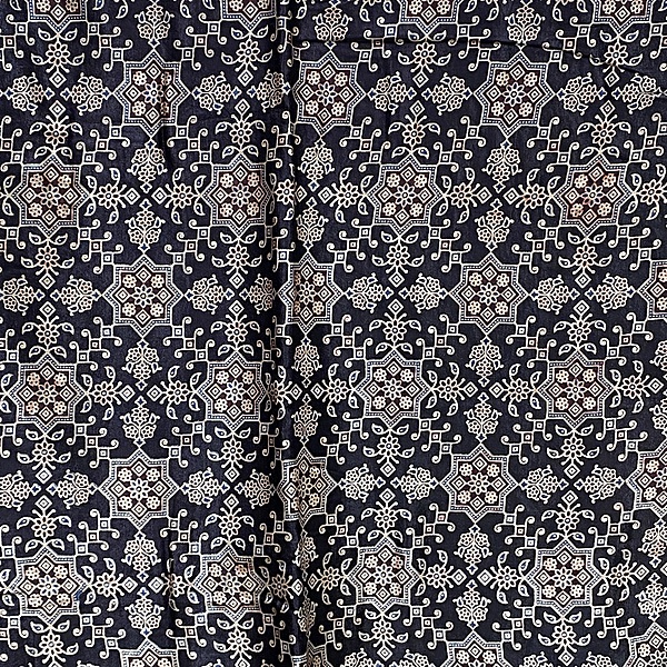 Mashru Silk Ajrakh Print #4