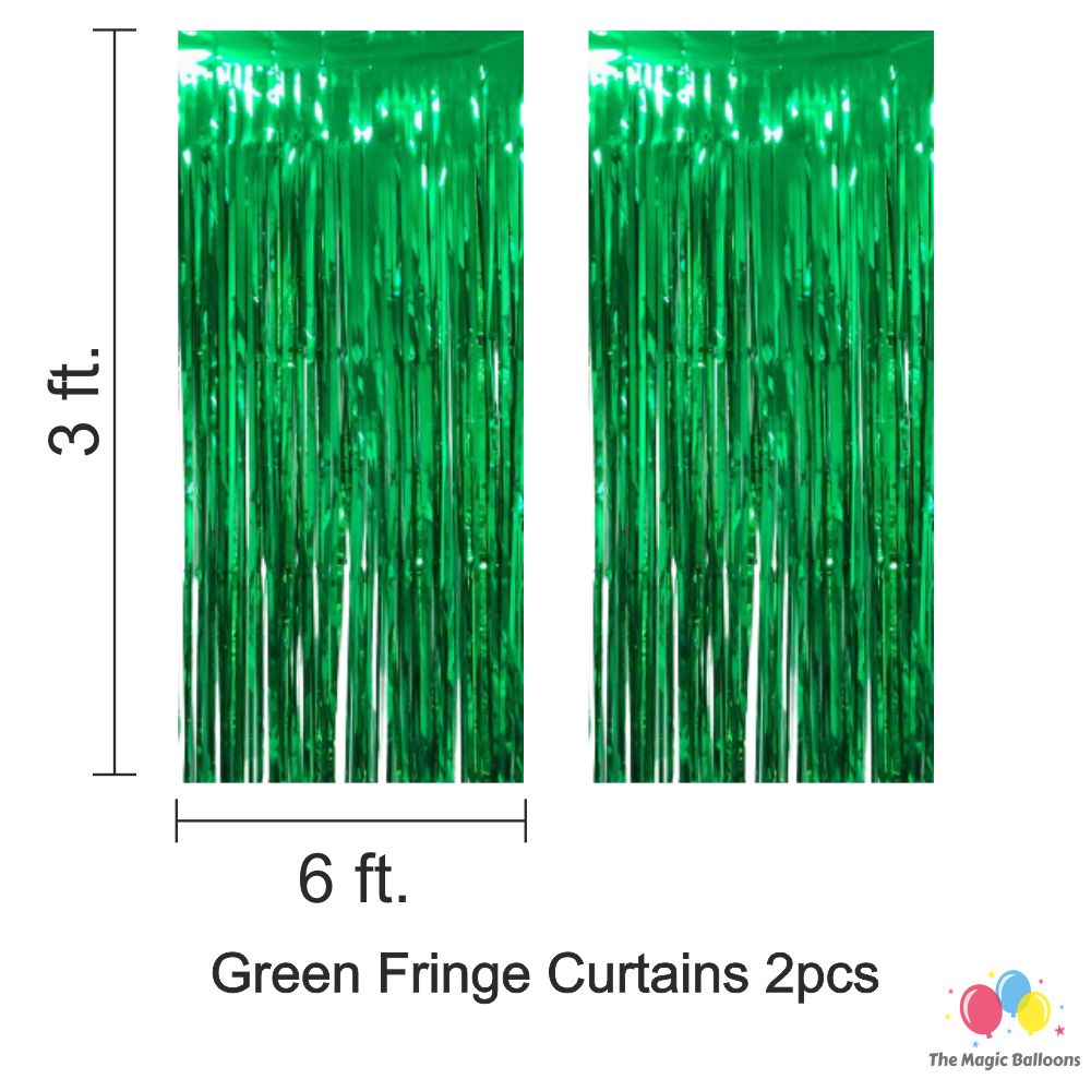 The Magic Balloons Store – Jungle Theme Party Decoration combo kits – Birthday Party Decoration Combo 38 Pcs, foil 5 pcs Set,1 Happy Birthday banner, 2 Foil Curtains, 30 Balloons-181563C