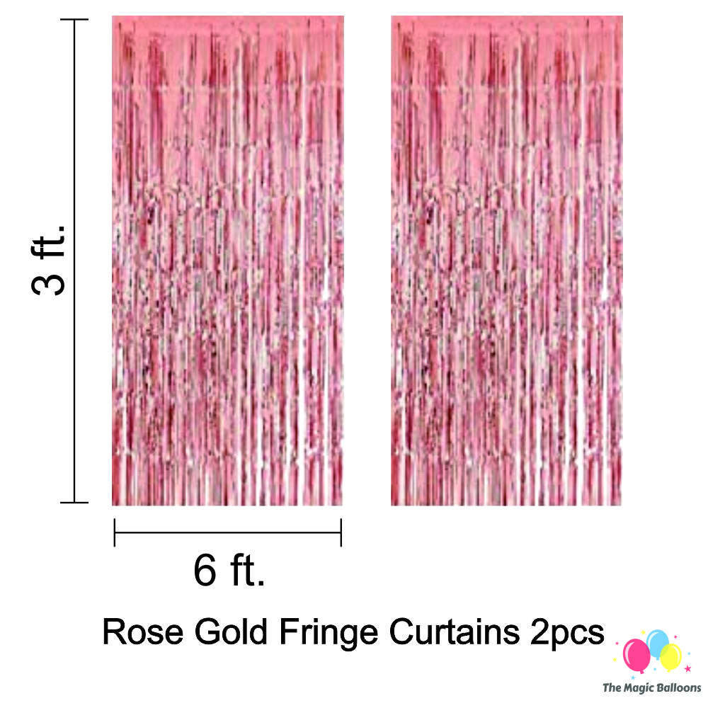 The Magic Balloons- Flamingo Theme Party Decoration Combo Kit for Theme Party, Birthday, House Party Decoration Combo 38 pcs, Foil 5 pcs set, 2 Foil Curtain 1 Banner and 30 Balloons- 181571