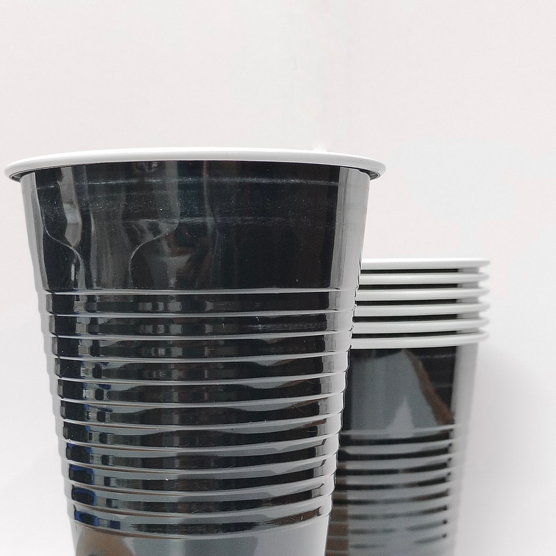 Black Beer Pong Glasses -Set of 30 | Beer Pong Glasses | Black Drinking Cups for Holi | Diwali | Christmas |  New Year | Bachelor | Retirement | Wedding | Reusable Glasses