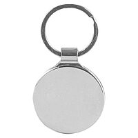 K2 Bamboo Metal Keychain, Round