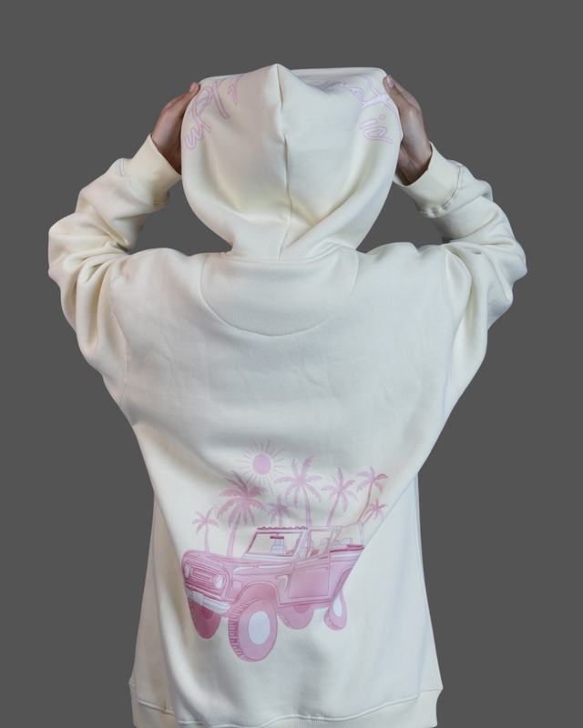 The Pink Coastal Retro Hoodie