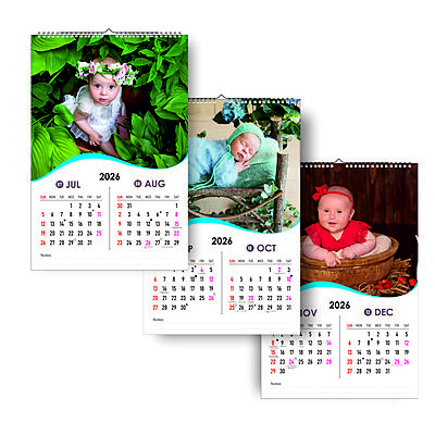 2026 Dreamy Hues Wall Calendar