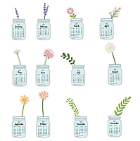 2027 Flower Pots Type3 Table Calendar