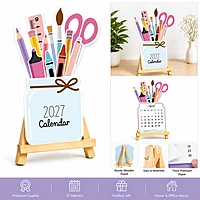 2027 Pencil Box Table Calendar
