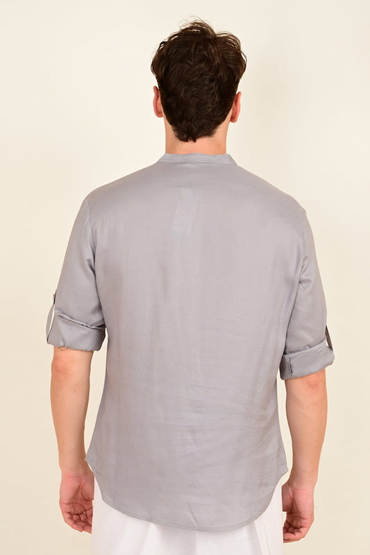 Men's Embroidered Short Kurta