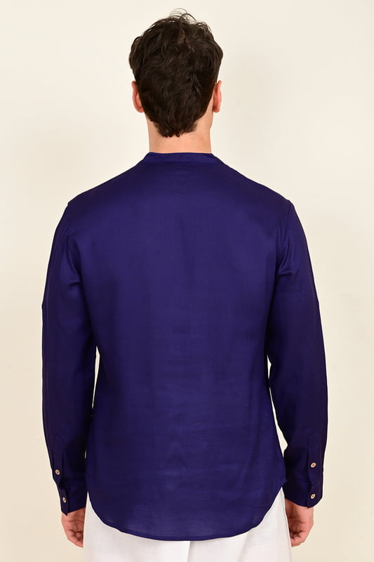 Men's Embroidered Short Kurta
