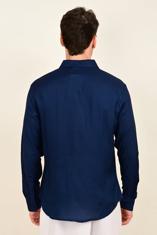 Men's Full Sleeve Embroidered Shirt