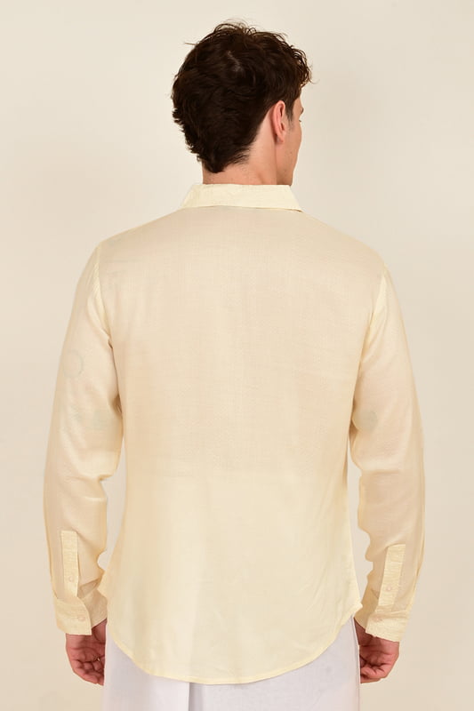 Men's Full Sleeve Embroidered Shirt