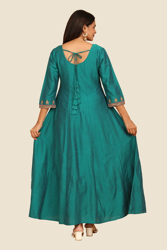 Women Embroidered Ethnic Anarkali Dress