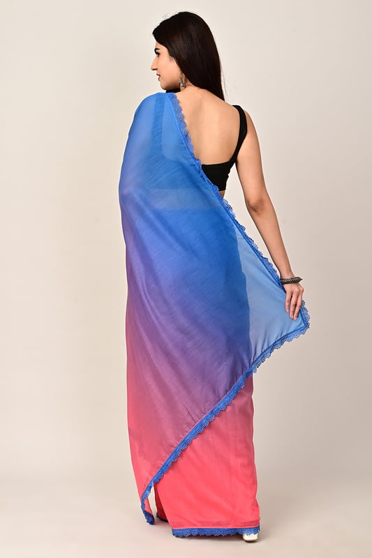 Coastal Ombre Saree-Seaflora