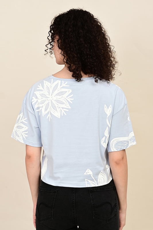 Women's  Forest Script Crop Top