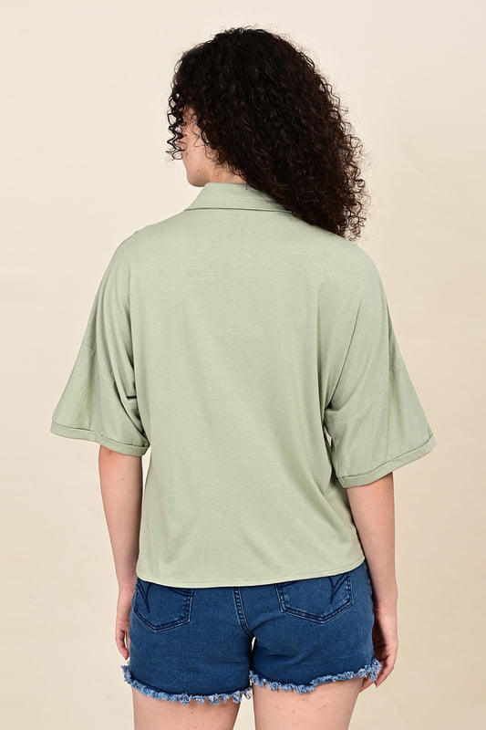 Women's Forest Script Tie-up Shirt