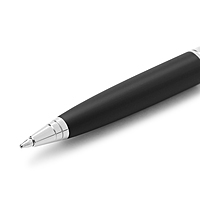 PARKER ASTER MATT BLACK CHROME TRIM  BALL PEN
