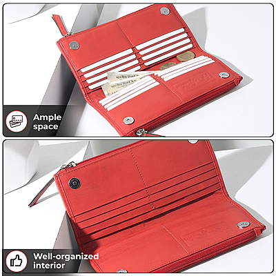LONG ZIP WALLET ROJA