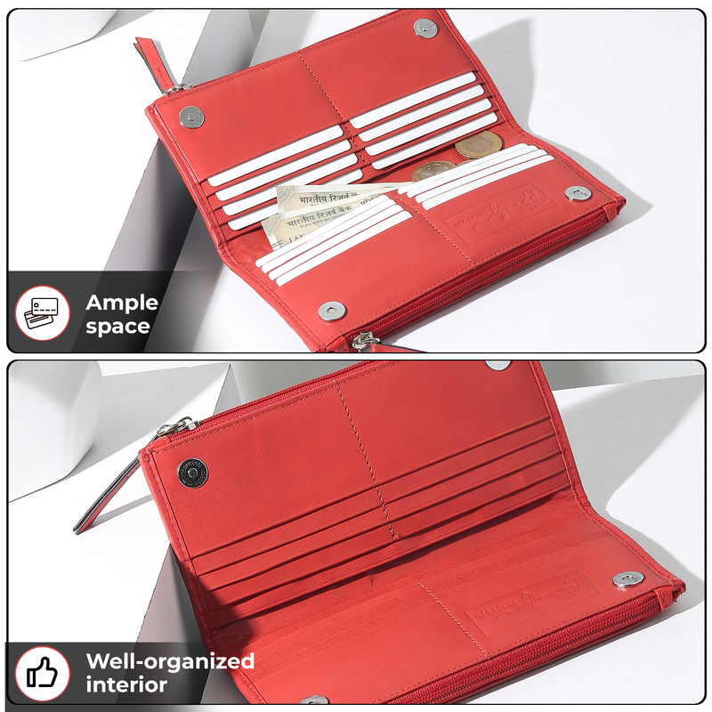 LONG ZIP WALLET ROJA
