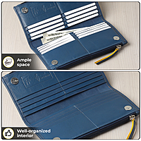 LONG ZIP WALLET AZUL