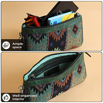 WRISTLET CLUTCH VERDE