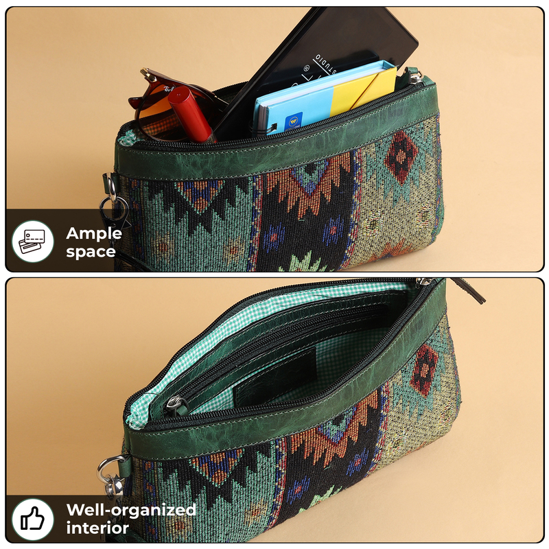 WRISTLET CLUTCH VERDE