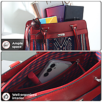 SATCHEL SILHOUETTE ROJA