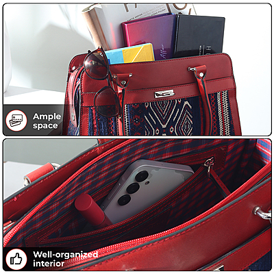 SATCHEL SILHOUETTE ROJA