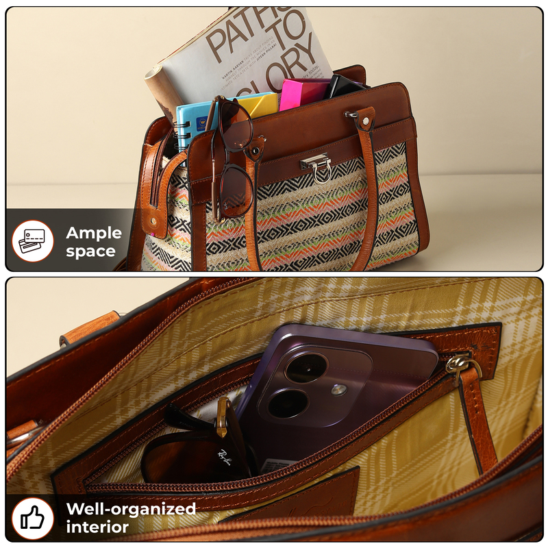 SATCHEL SILHOUETTE TOSTADO