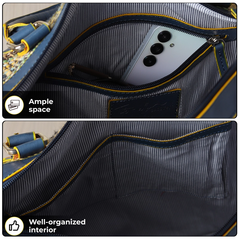 CONVERTABLE SATCHEL AZUL