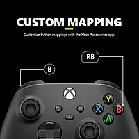Xbox Wireless Controller β Carbon Black Series X|S, One, and Windows Devices (Black)