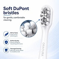 Oracura SB300 Sonic Smart Electric Toothbrush Head Refills – Pack of 3
