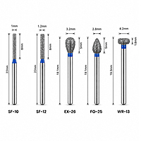 NewDiamond FG-119 Porcelain Crown Preparation FG Airotor Bur Kit – 10 Burs