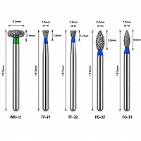 NewDiamond Molars Restoration FG Airotor Bur Kit – Pack of 10 Burs (FG-121)