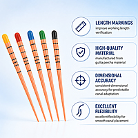 Sure Endo Universal Gutta Percha Points Length Marked – Pack of 60