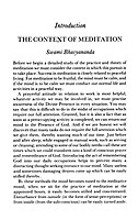 Meditation - Monks of the Ramakrishna Order