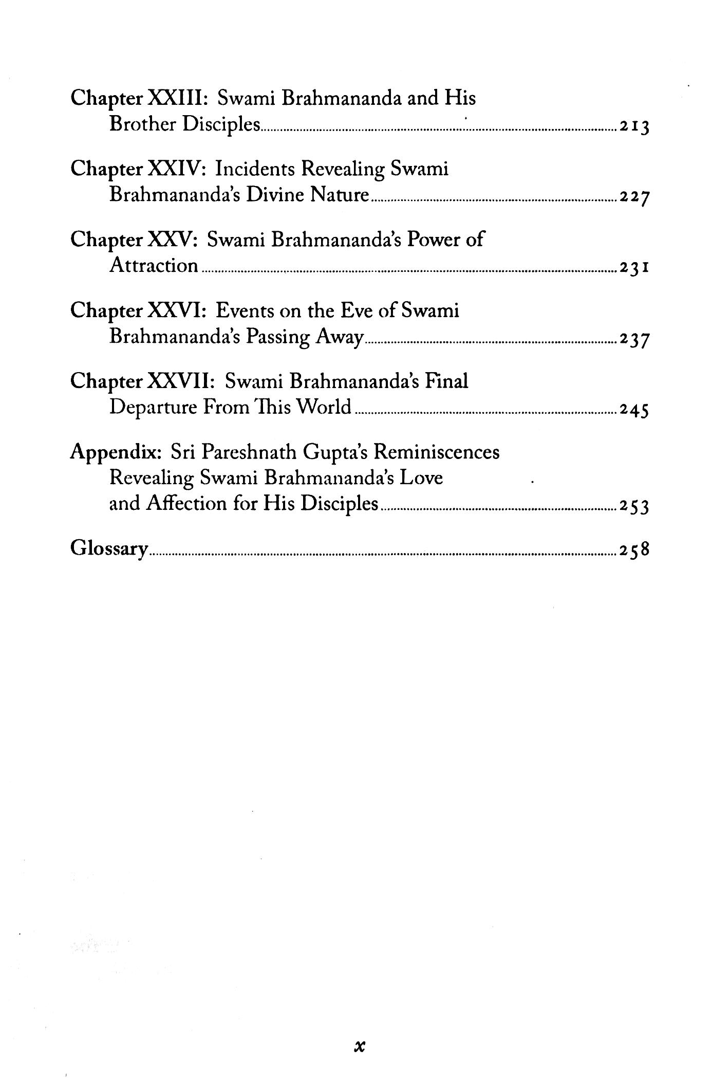 Reminiscences of Swami Brahmananda