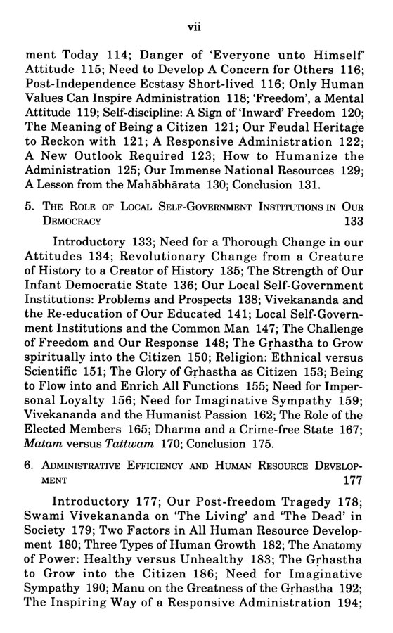 Democratic Administration In the Light of Practical Vedanta