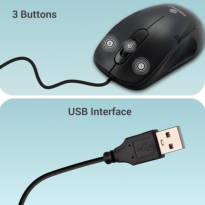 ZEBRONICS USB MOUSE (POWER PLUS)
